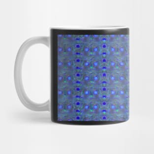 Light Blue Aesthetic Circles with Van Gogh Brushstrokes Mug